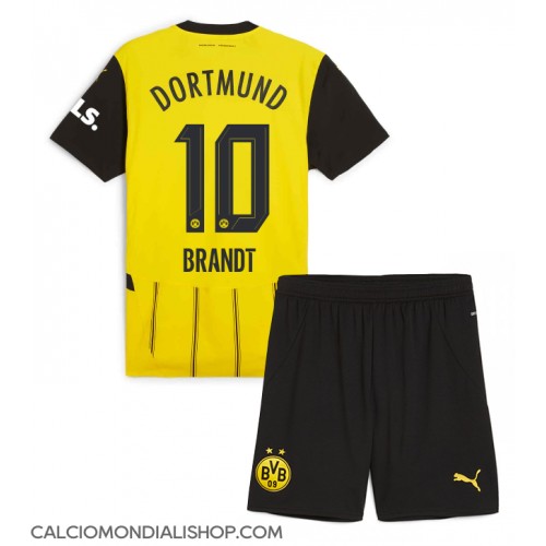 Maglie da calcio Borussia Dortmund Julian Brandt #10 Prima Maglia Bambino 2024-25 Manica Corta (+ Pantaloni corti)